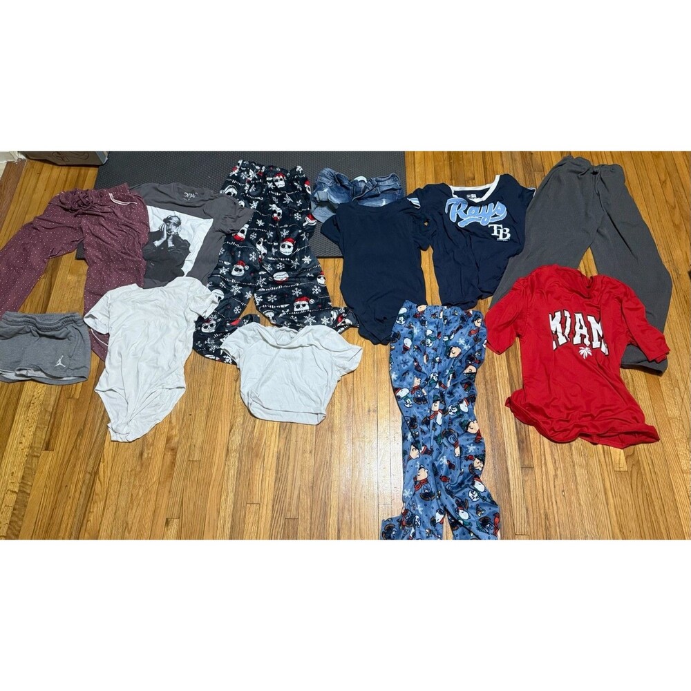 12-piece Assorted Girls Clothing Sizes XS, S, M, YXL Wholesale Lot Bundle Set